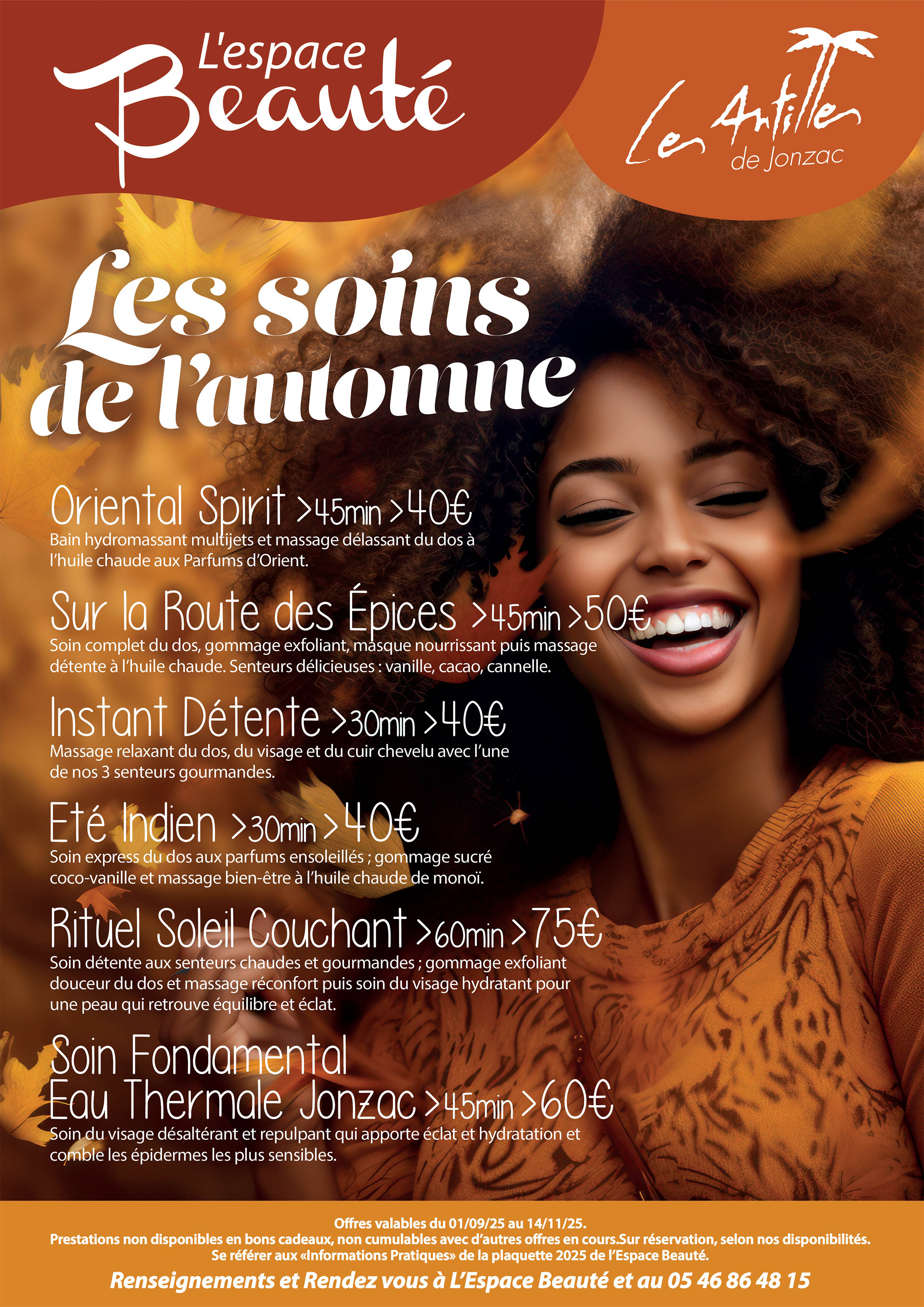 Institut de beauté Les Antilles de Jonzac Les soins de l'été