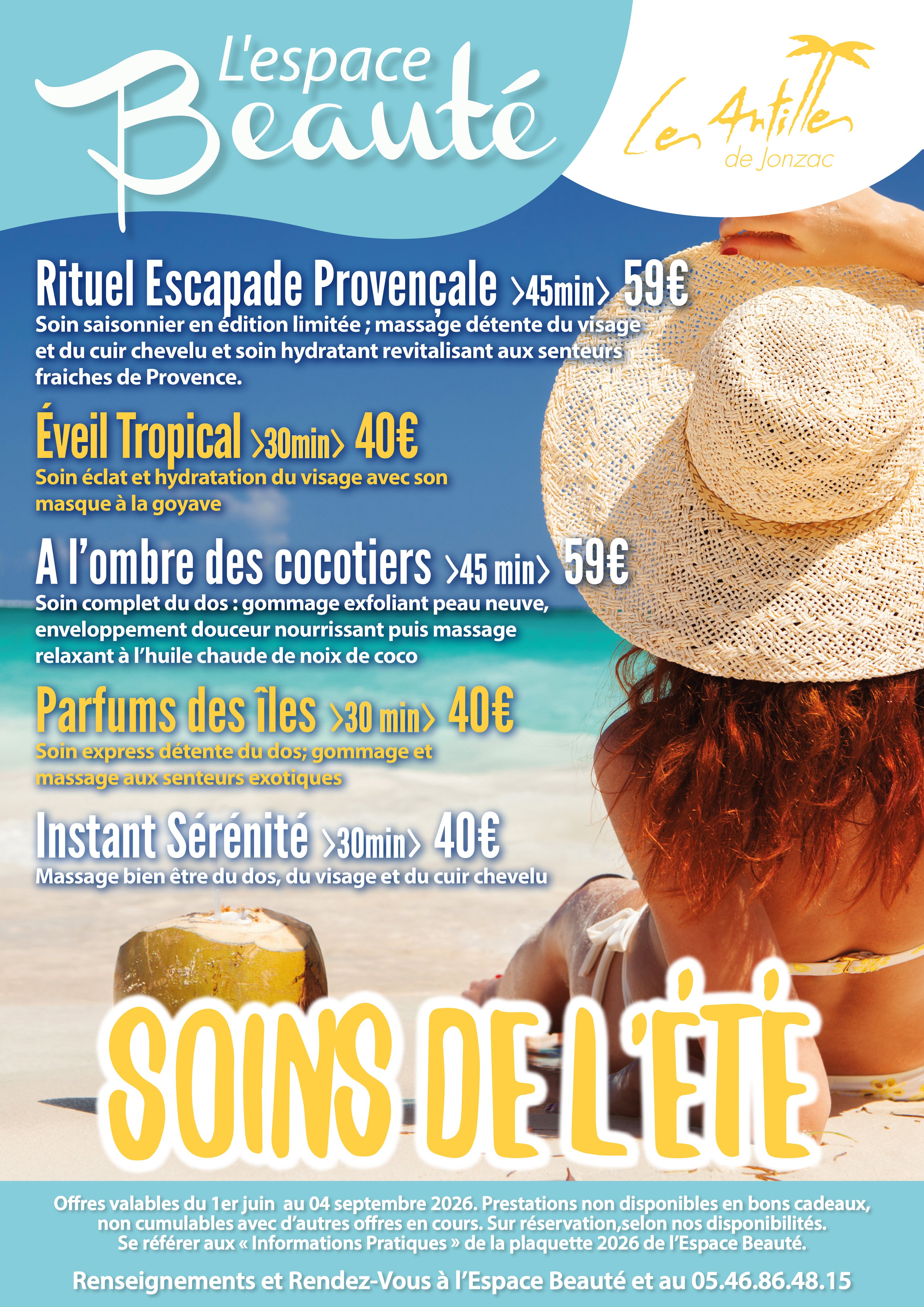 Institut de beauté Les Antilles de Jonzac Les soins du Printemps